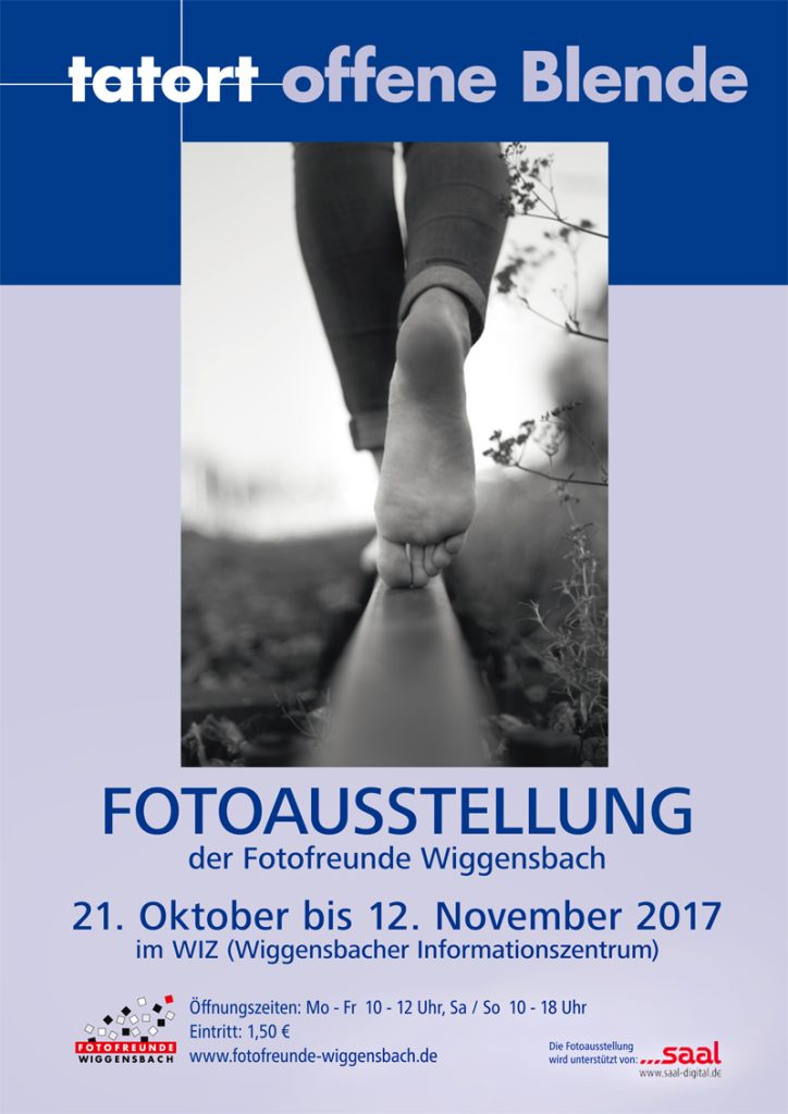 Ausstellung 2017 Tatort offene Blende – Plakat