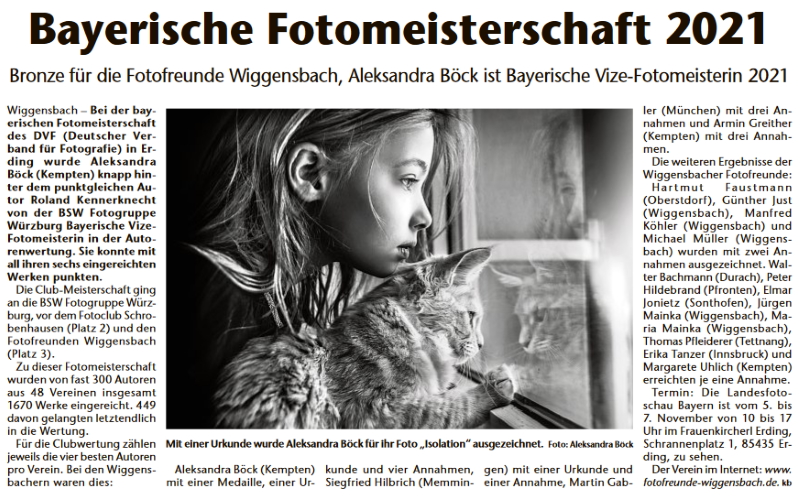 Bayerische Fotomeisterschaft 2021