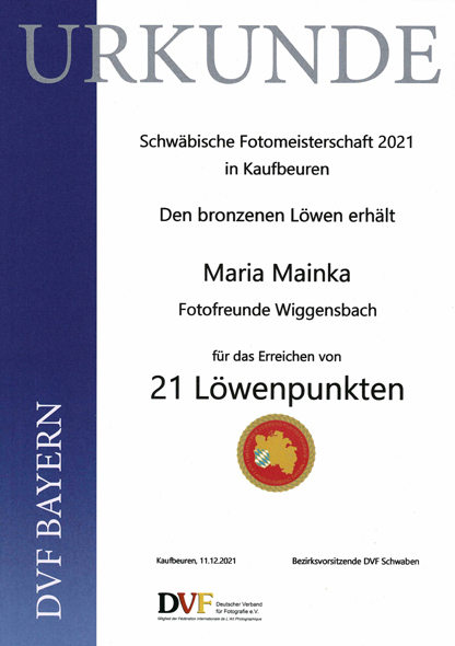 Ehrungen für Iris– und Löwenpunkte