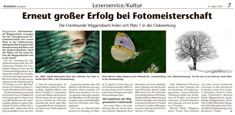 Schwäbische Fotomeisterschaft 2022