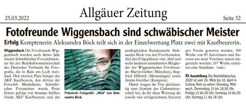 Schwäbische Fotomeisterschaft 2022