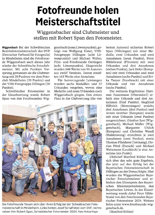 Schwäbische Fotomeisterschaft 2024