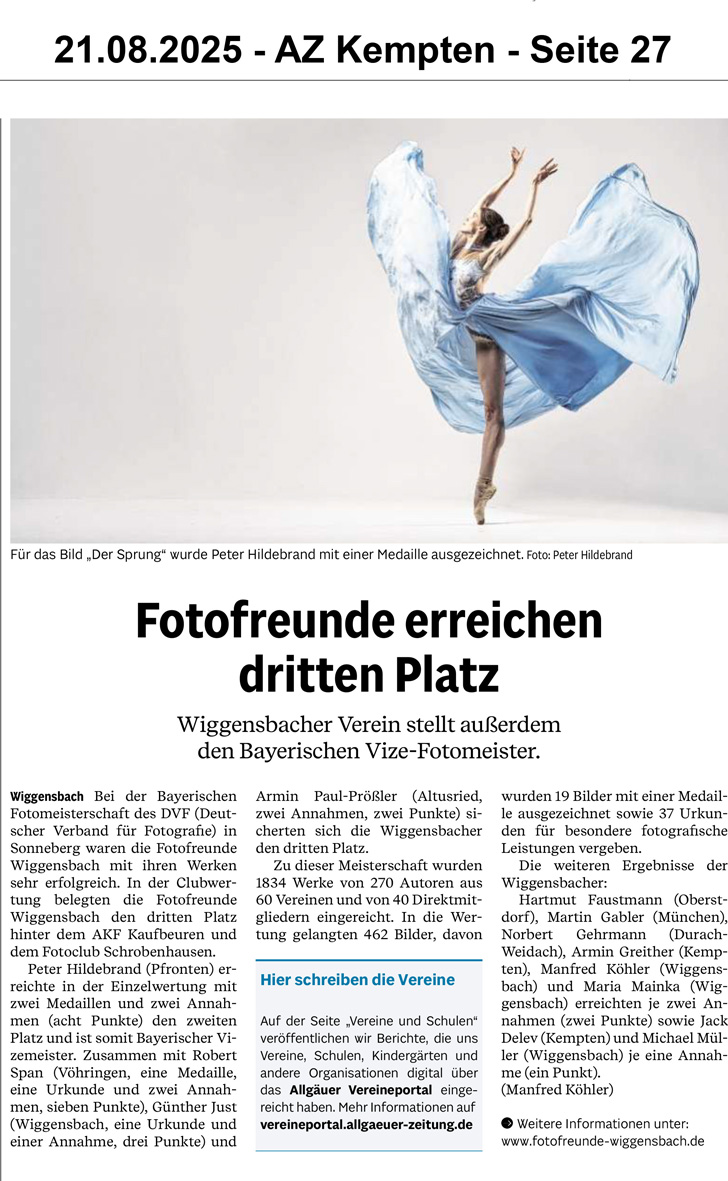 Bayerische Fotomeisterschaft 2025